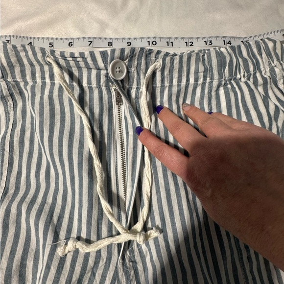 dRA Los Angeles Striped Cotton Parachute Pants & Top Set – Size L Quiet Luxury - Picture 11 of 16